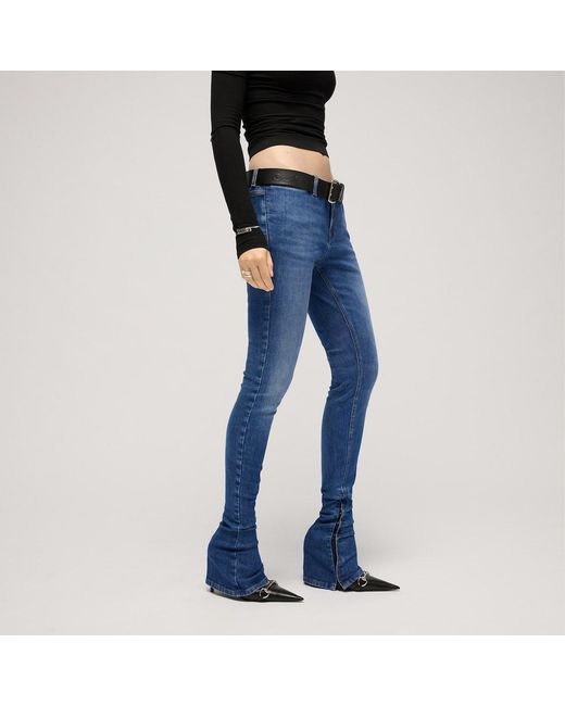 Gucci Blue Fitted Stretch Jeans