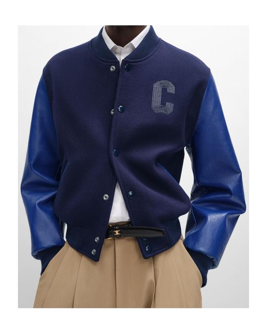 Céline Blue Teddy Jacket for men