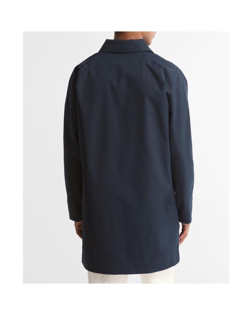 Barbour Blue Single-Breasted Mid-Length Utility Jacket for men