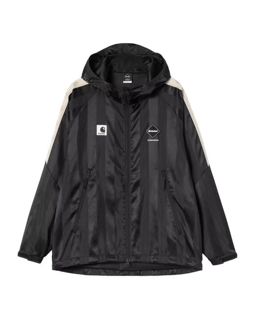 Carhartt Black X F.C.Real Bristol Warm Up Hooded Jacket for men