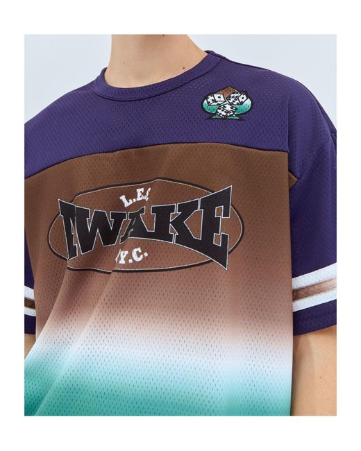 Awake Couture Blue Les Football T-Shirt for men
