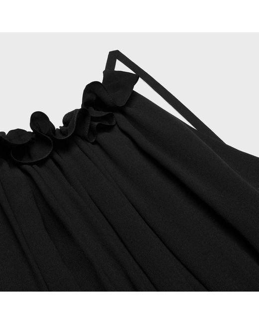 Céline Black Long Open Back Dress