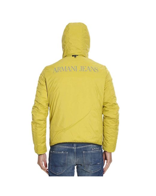 Armani Jeans Gray Double-Sided Casual Jacket With Hat for men