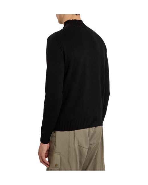 Vivienne Westwood Black Intarsia Wool Jumper for men