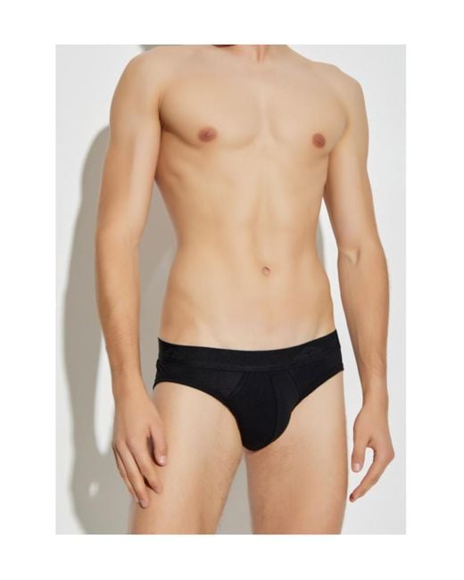 DSquared² Black Elastic Waist Briefs for men
