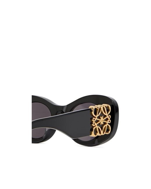 Loewe White Spelling Oval Frame Sunglasses