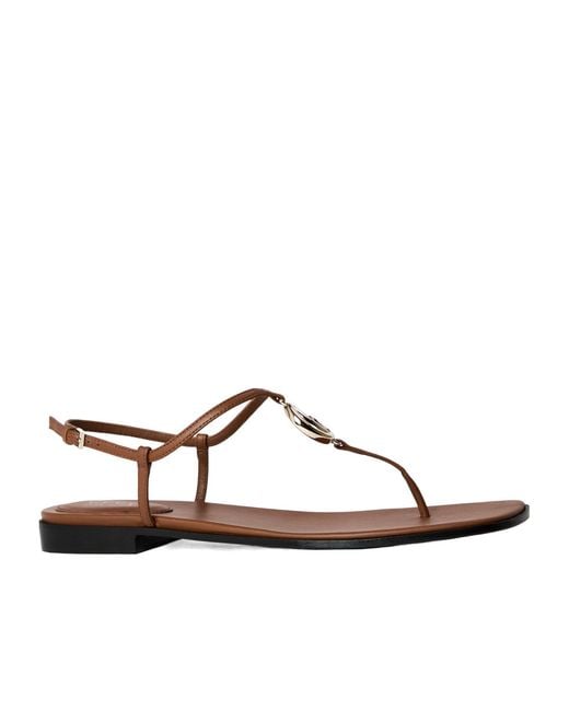 Gucci Brown Flat Sandals