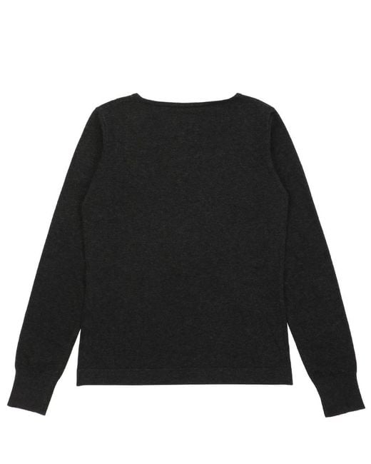 Weekend by Maxmara Black Round-Neck Long-Sleeved Pullover