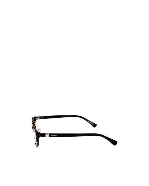 Max Mara White Oval Frame Glasses