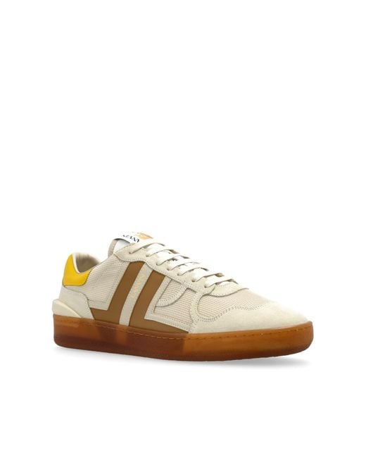 Lanvin Brown Clay Mesh Sneakers for men