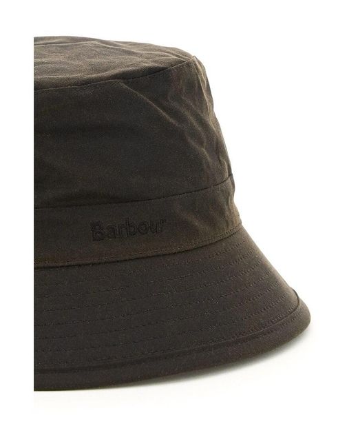 Barbour Brown Wax Sports Hat for men