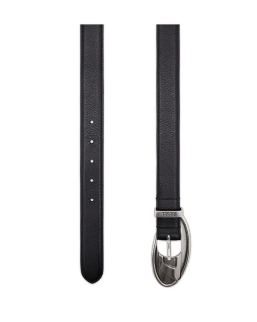 DIESEL White B D Rop Buckle Belt for men