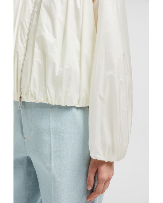 Moncler White Chazeron Bomber Jacket