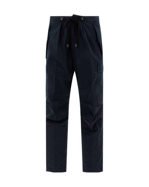 Tom Ford Blue Drawstring Cargo Trousers for men