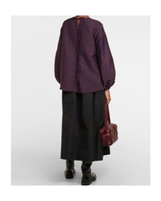 Roksanda Blue Printed Silk Blouse