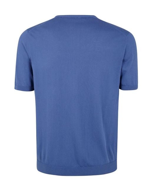 Nuur Blue Cotton T-Shirt for men