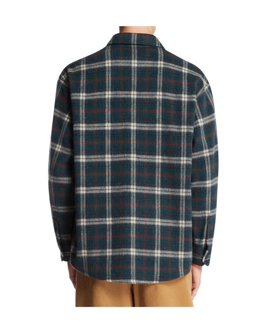 DARKPARK Blue Ethan Checked Overshirt for men