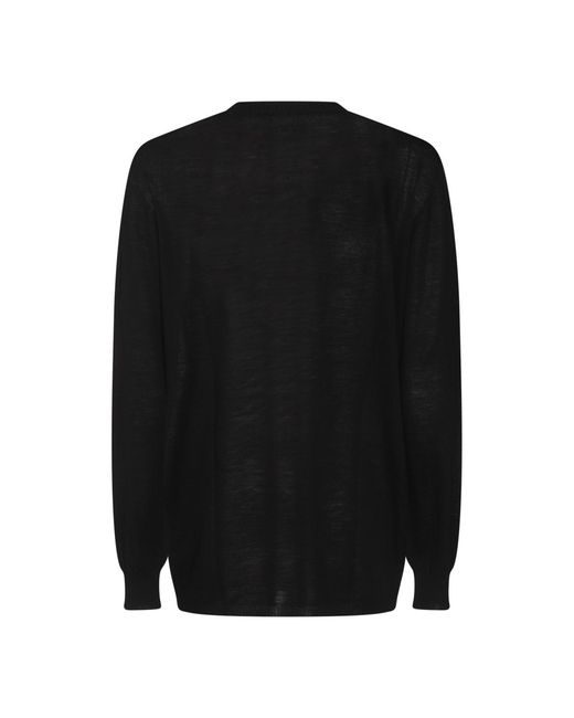Rick Owens Black Oversized Level' Sweater for men