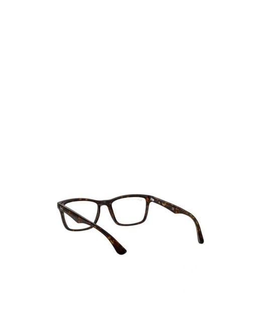 Ray-Ban White Square Frame Glasses for men