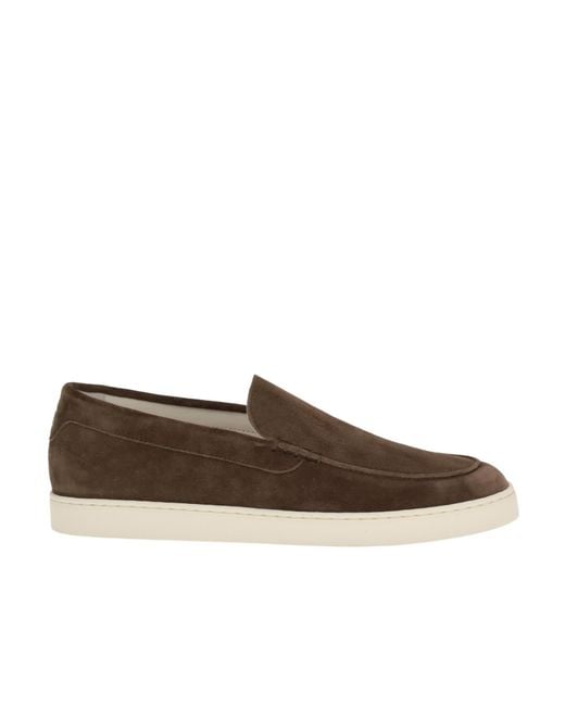 Brunello Cucinelli Brown Slip-On Loafers for men