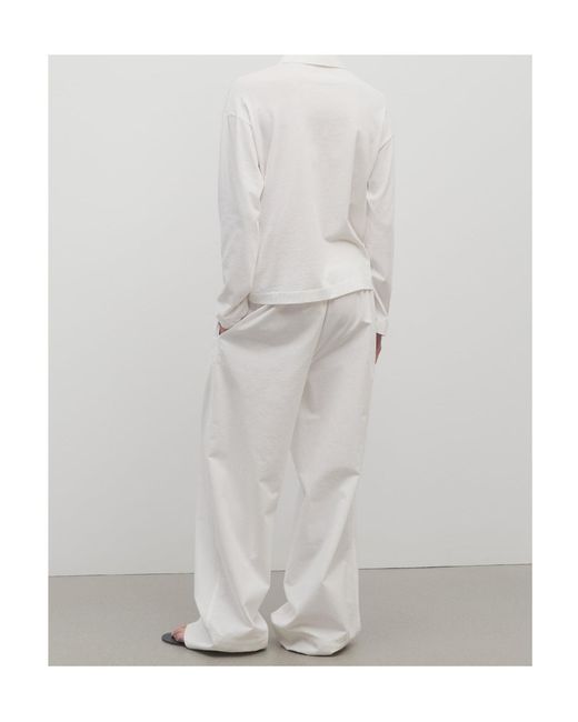 The Row White Enea Pant
