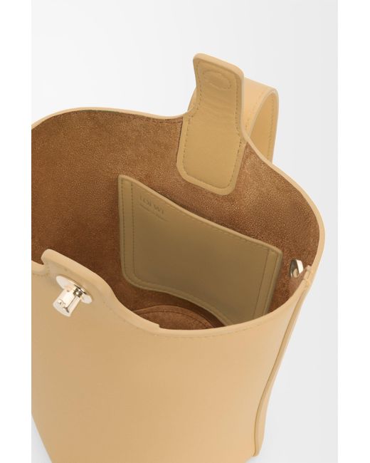 Loewe White Pebble Mini Bucket Bag