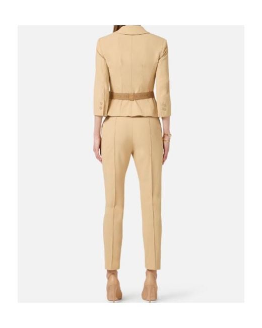 Elisabetta Franchi Natural Technical Bi-Elastic Jacket