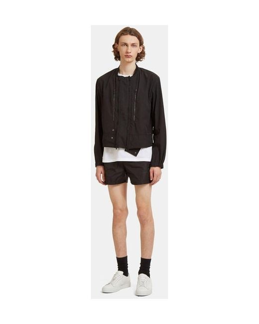 Aiezen Black Drawstring Beach Pants for men