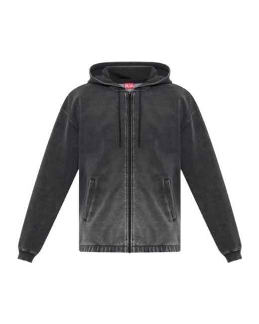 DIESEL Gray Hermy-Zip Jacket for men