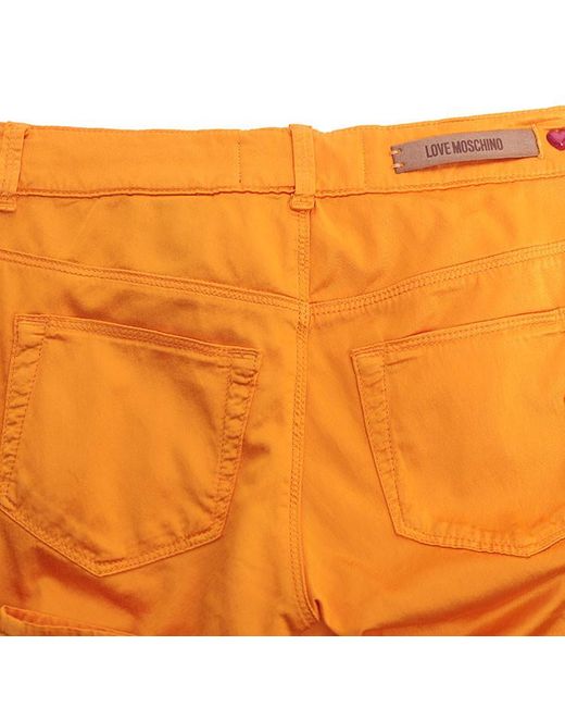 Moschino Orange Slim Casual Pants