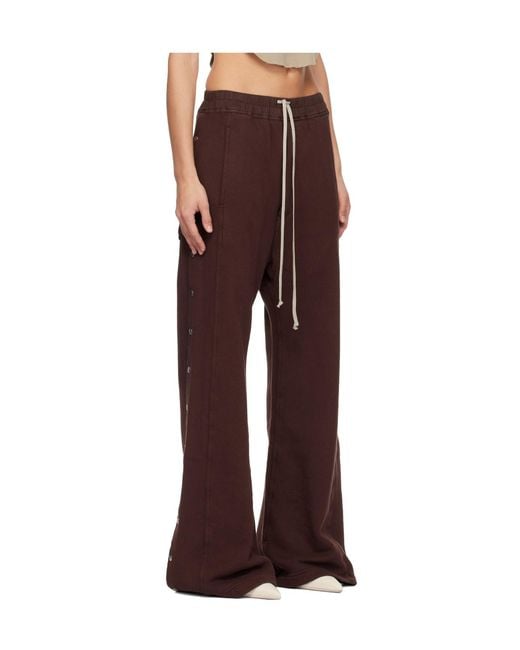 Rick Owens Red Stud-Embellished Trousers