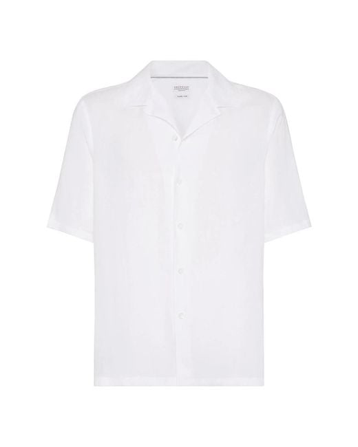 Brunello Cucinelli White Shirts for men