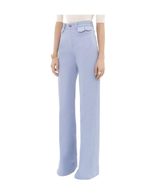 Chloé Blue Chloé High-Waisted Flared Jeans