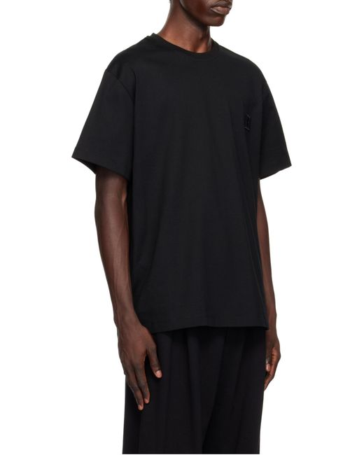 Wooyoungmi Black Graphic Print T-Shirt for men