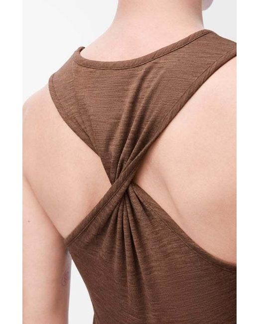 Loewe Brown Anagram Tank Dress