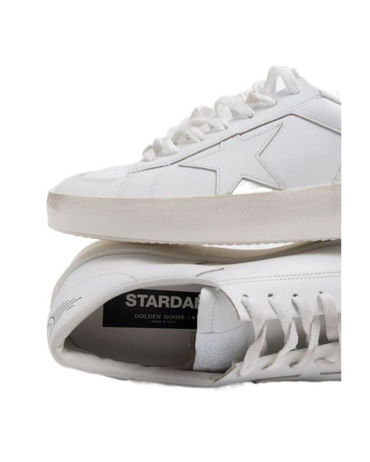 Golden Goose Deluxe Brand White Stardan Low-Top Sneakers for men