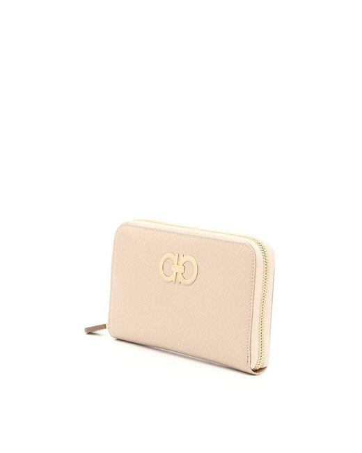 Ferragamo Natural Zipper Wallet