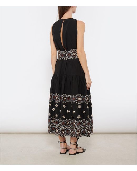 Vanessa Bruno Black Embroidered Dress