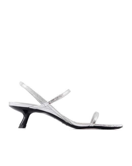 Anine Bing White Hilda Slingback Sandals