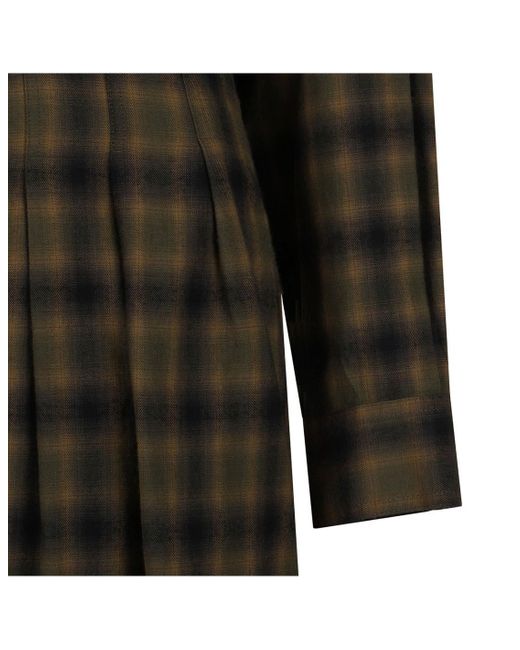 Isabel Marant Black Isabel Marant Étoile Timea Checked Shirt Dress