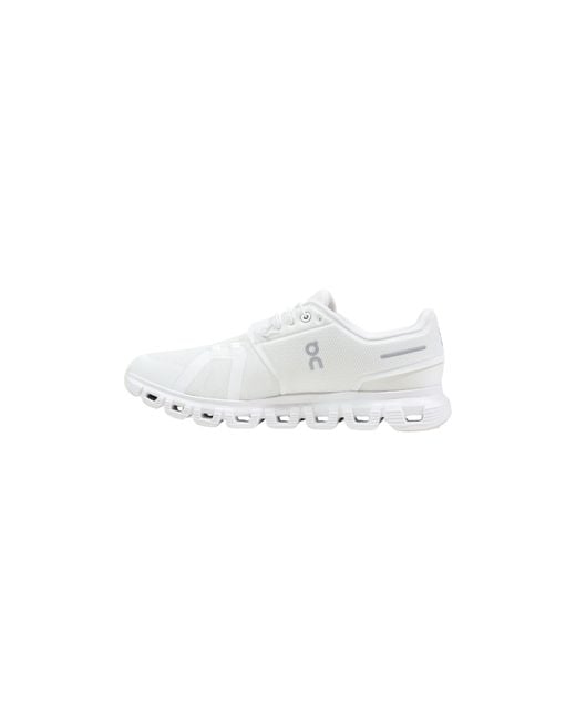 On Shoes White Cloud 6 Mesh Sneakers