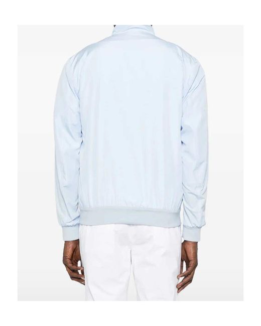 Kiton Blue Cima Zip-Up Jacket for men