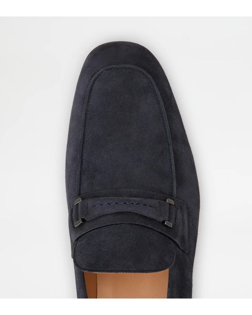 Tod's Black Round-Toe Loafers for men