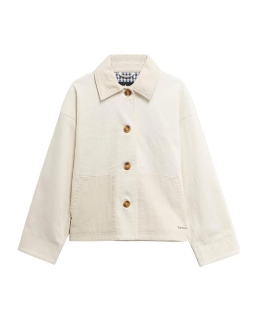 Barbour White Versatile Slim Fit Coat