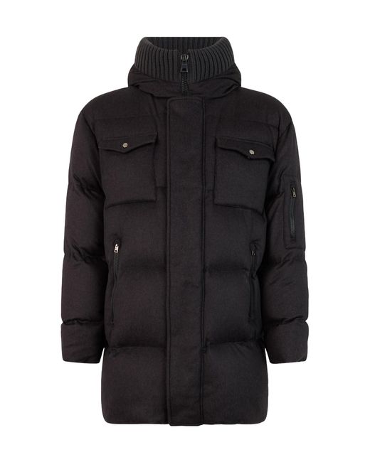 Herno Black Quilted Padded Coat for men