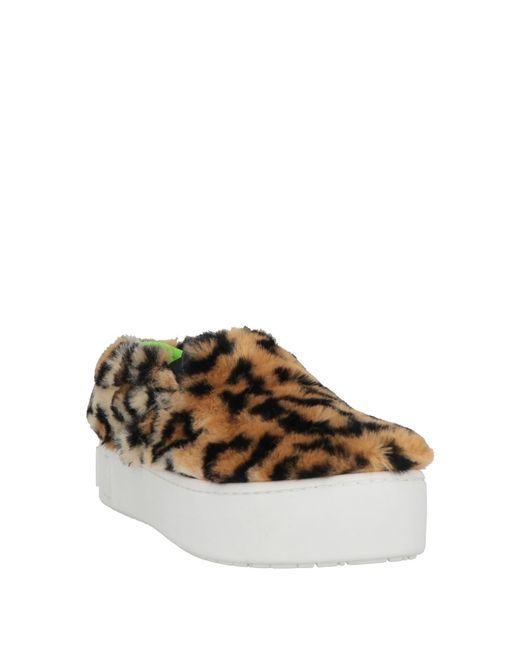 Marni Brown Leopard Print Casual Shoes