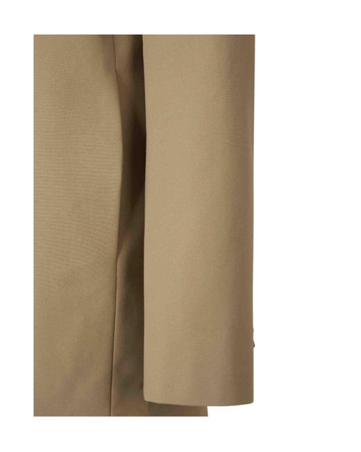 Khaite Natural Double-Breasted Trench Coat