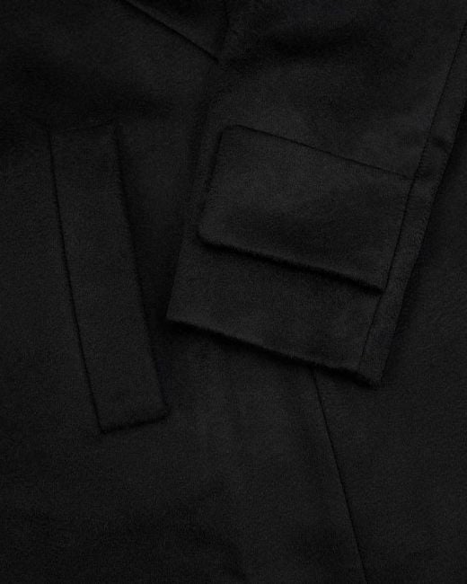 Max Mara Black Single-Breasted Coat