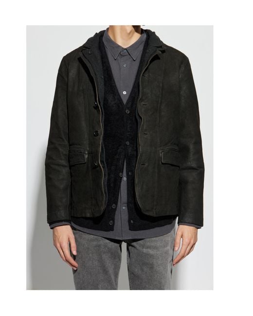 AllSaints Black Classic Tailored Jacket for men
