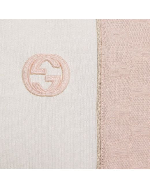 Gucci White Logo Embroidered Jersey Trackpants